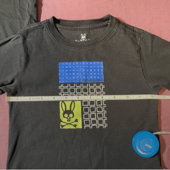 Psycho Bunny 3T Tee Shirt - Black Toddler short sleeve top Raised Graphic Logo - Picture 5 of 5